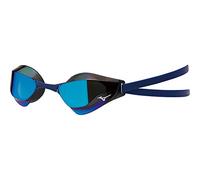 Mizuno GX-Sonic Racing - Gafas de natación espejadas, color azul ahumado, talla única