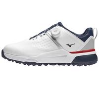 Mizuno Hazard Enerzy BOA White/Dress Blues 44,5 Calzado de golf para hombres