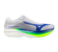 Mizuno HYPERWARP Elite - Tenis para correr, blanco/amarillo rayo/azul hiper, White, 42.5 EU