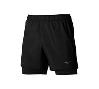 Mizuno J2GBA057-09 Core 5.5 2IN1 Short Shorts Hombre Black Tamaño XL