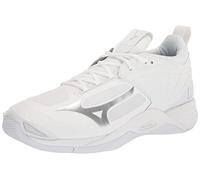 Mizuno Men's Wave Momentum 2 Volleyball Shoe, White-Silver, 12.5