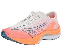 Mizuno Men's Wave Rebellion Flash Running Shoe, Blanco y Plateado, 40.5 EU