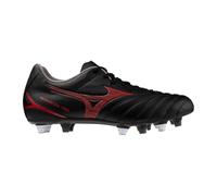 Mizuno Monarcida Neo III Select Mix - Zapatillas de fútbol para hombre con fondo mixto, negro/rojo, 42.5 EU