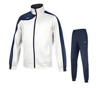 Mizuno Mono Hombre Team Knitted, Blanco/Azul Marino, L