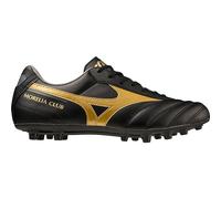 Mizuno Morelia II Club AG, Botas de fútbol Unisex Adulto, Black/Gold/DarkShadow, 42.5 EU