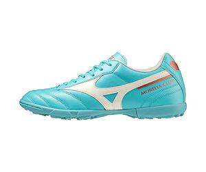 Mizuno Morelia Ii Club As Zapatillas de fútbol para Unisex adulto, Azul (Blue Curacao/Snow White/Red Brown Satin), 38.5 EU