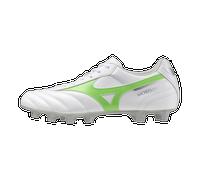 Mizuno MORELIA II CLUB Botas de futbol Blanco/neon green/galaxy silver Mujer/Hombreo Talla 44