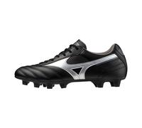 Mizuno Morelia II Club - Zapatillas de fútbol para hombre, negro/plateado, 44.5 EU