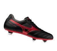 Mizuno Morelia II Club Si, Zapatillas de fútbol para terrenos mojados, Negro y rojo., 45 EU