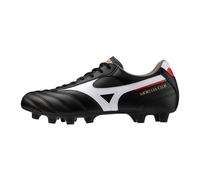 Mizuno Morelia II Club - Zapatillas de fútbol para hombre, Negro Blanco Rojo, 40.5 EU