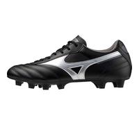 Mizuno Morelia II Club - Zapatillas de fútbol para hombre, negro/plateado, 40.5 EU