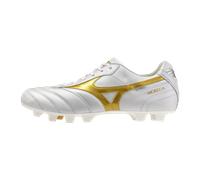 Mizuno MORELIA II JAPAN Botas de futbol Blanco/Football Oro/Galaxy Plata Mujer/Hombreo Talla 46