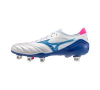 Mizuno MORELIA NEO IV BETA ELITE SI Botas de futbol Blanco/Tanager Turquesa/Rosa Tetra Mujer/Hombreo Talla 41