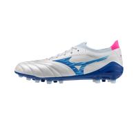 Mizuno MORELIA NEO IV BETA JAPAN AG Botas de futbol Blanco/Tanager Turquesa/Rosa Tetra Mujer/Hombreo Talla 40