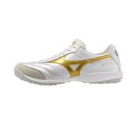 Mizuno MORELIA SALA ELITE TF Blanco/Football Oro/Galaxy Plata Mujer/Hombreo Talla 44,5