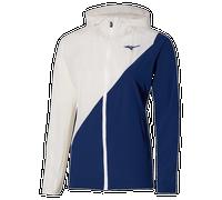 Mizuno MUGEN HOODED JACKET Blanco / estate blue Mujer Talla S