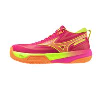 MIZUNO NEO JUMP Zapatillas de volleyball Rosa Tetra/Fortune Amarillo/Light Naranja Mujer/Hombreo Talla 45