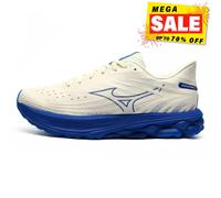 Mizuno WAVE SKYRISE 6 Zapatillas de correr Snow Blanco/Deep Abyss/Princess Azul Hombre Talla 42
