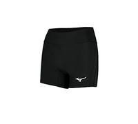 Mizuno - Pantalón Corto de Voleibol para Mujer, Color Negro, tamaño Large