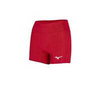 Mizuno - Pantalón Corto de Voleibol para Mujer, Color Rojo, tamaño Extra-Small