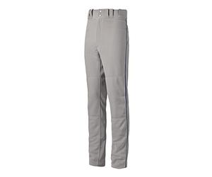 Mizuno Pantalón de béisbol Premier Pro Piped G2 para Hombre Adulto, Hombre, 350387.9151.03.XS, Gris/Azul Marino., XS