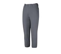 Mizuno Pantalón de softbol para Mujer con cinturón de Talle bajo, Color Gris Oscuro