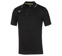 MIZUNO Polo Black/Silver L Hombre