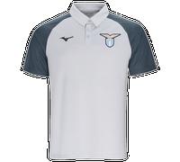 Mizuno Polyester Polo S.S. Lazio Men Plata Hombre Talla M