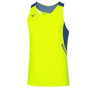 Mizuno Premium JPN Singlet para Hombre Color Yellow Fluo/Royal Talla M