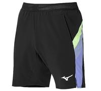 Mizuno Release 8 in Amplify Pantalones Cortos Informales, Negro/Verde Tecno, XL para Mujer