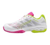 Zapatillas de pádel para mujer Mizuno Wave Exceed Light Padel - white/fuchsia fedora/acid lime 41