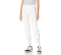 Mizuno Seleccione de la Mujer Belted Piped Pant, Pantalones, Mujer, Color Blanco/Negro, tamaño Medium