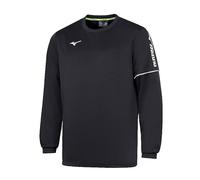 Mizuno Sendai Training Round Neck Sudadera, Black, L Unisex Adultos
