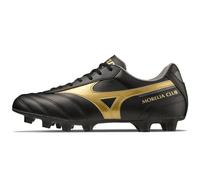 Mizuno Shoe Morelia Club MD, Shoes Unisex Adulto, Black/Gold/Dark Shadow, 45 EU