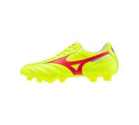 Mizuno Shoe Morelia Club MD, Shoes Unisex Adulto, S.Yellow/Fiery Coral 2/G.Silver, 43 EU