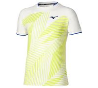 Mizuno Stargazer Shadow Graphic Short Sleeve Tee White Yellow Camiseta de hombre S