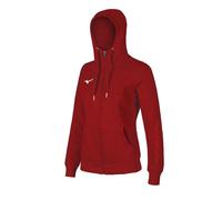 Mizuno Sudadera Con Capucha FZ, Mujer - 62 (Rojo)