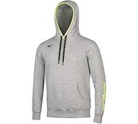 Mizuno Sweat Hoodie Heather Grey M Hombre