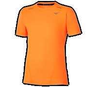 Mizuno Tech Light Dryaeroflow Short Sleeve Tee Tangelo Hombre Talla L