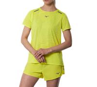 Mizuno Tech Light Short Sleeve Tee Lightning Amarillo Mujer Talla S