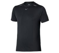 Mizuno Tech Light Short Sleeve Tee Negro Hombre Talla S