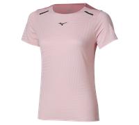 Mizuno Tech Light Short Sleeve Tee Rose Elegance Mujer Talla M