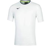 Mizuno Tee, Camiseta Hombre, White/navy, S