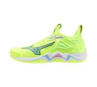 Mizuno Tenis de voleibol Wave Momentum 3 unisex para adultos, Neo Lime, 6.5 Wide Women/5 Men