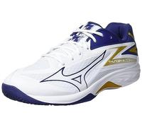 Mizuno Thunder Blade Z, Voleibol Unisex Adulto, Blanco Blueribbon MP Gold, 46 EU