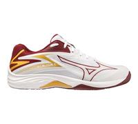 Mizuno Thunder Blade Z (W), Zapatillas de Voleibol Mujer, White/Cabernet/MP Gold, 41 EU