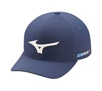 Mizuno Tour Delta Fitted Hat, Small/Medium, Navy