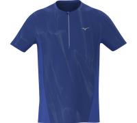 Mizuno Trail Graphic Short Sleeve Tee Dazzling Azul Hombre Talla 3XL