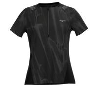 Mizuno Trail Graphic Short Sleeve Tee Negro Mujer Talla L