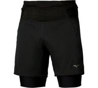 MIZUNO Trail Multipocket 2in1 Short - Mujer - Negro - talla S- modelo 2026